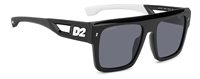 Occhiali da sole Dsquared Uomo D2 0127/S       IRBLACK WHITE56 - D2 0127/S       IRBLACK WHITE56